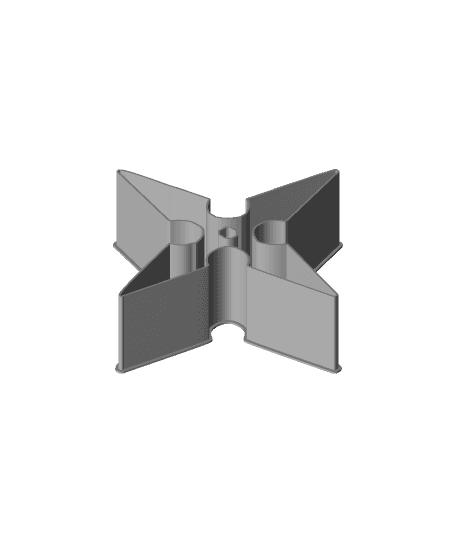 Shuriken 0023, nestable box (v2) 3d model