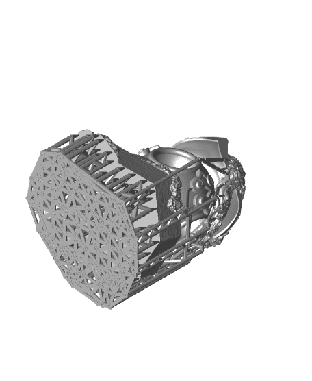 Mossy Stone Pot Scatter Terrain 3d model