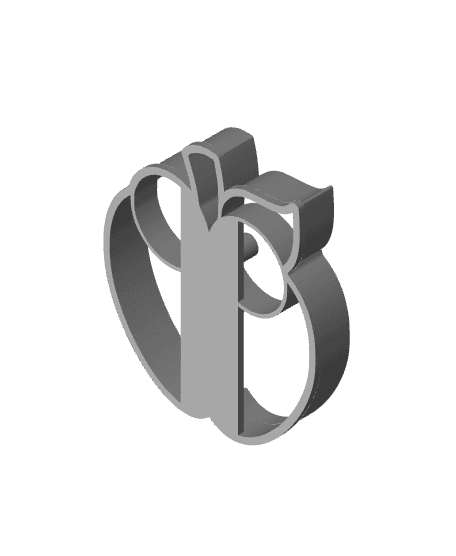 Apple Cookie Cutter, Biscuit Cutter 3d model