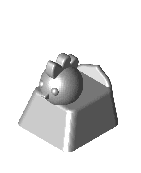 Chicken Keycap (Mechanical Keyboard) 3d model