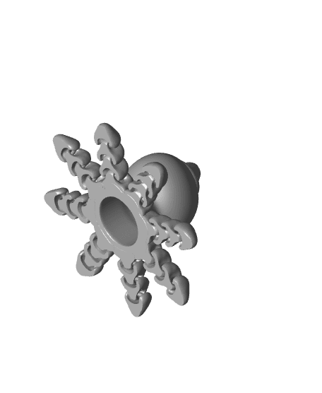 M3D - Octopus in a Santa hat 3d model