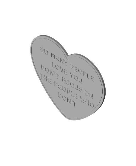 Heartfelt Reminder Sign 3d model