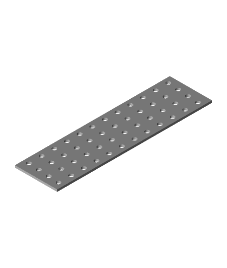 FHW: 6mm hole plate 3d model