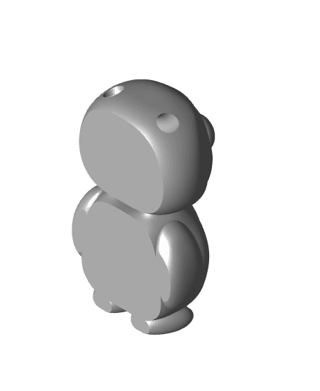 Little Penguin Keychain 3d model