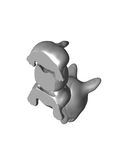 Flexi Corgi(No Supports) 3d model