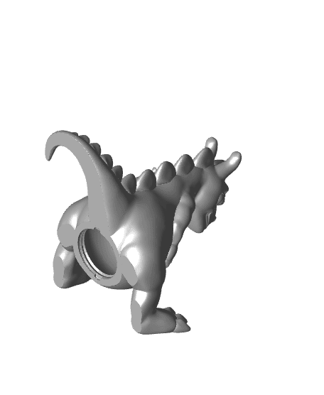 Chubby Dragon Piggy Bank & Sculpture 3d model