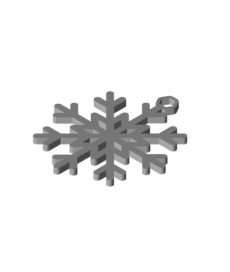 Snowflake Ornament 1 3d model