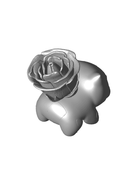 Rose Bulbasaur 3d model