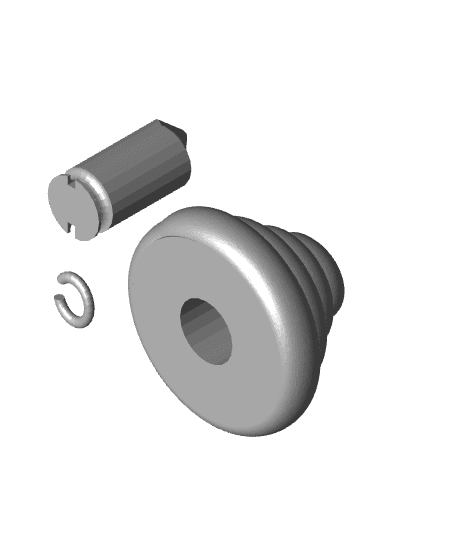 wc water pull or push 3d model