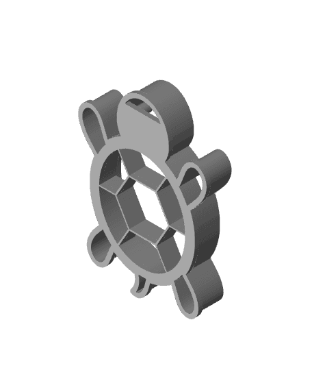 Turtle Cookie Cutter, Biscuit Cutter 3d model