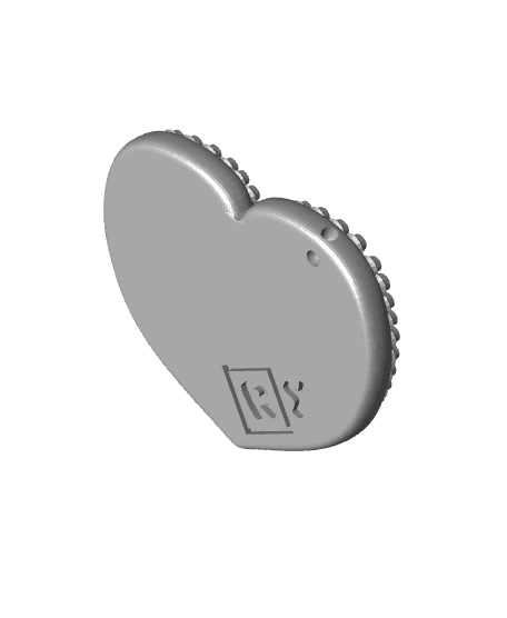 Lebkuchenherzen "Ich liebe Dich" (Keychain) 3d model