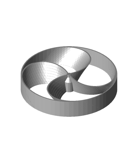 Wind funnel rotor example with bottom starter 3d model
