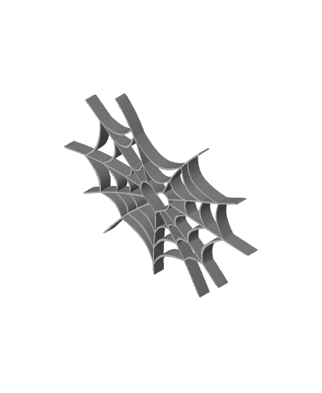 spiderweb heart wall art gothic halloween decor 3d model