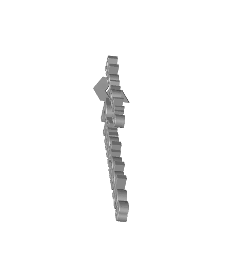 Modular filament spool rack - reversible shelf bracket 3d model