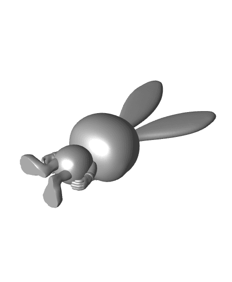 Grumpy bunny mood 3d model