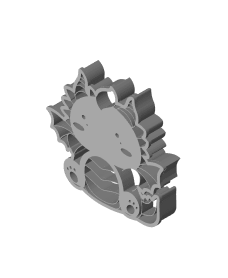 Baby Dragon Cookie Cutter, Biscuit Cutter 3d model