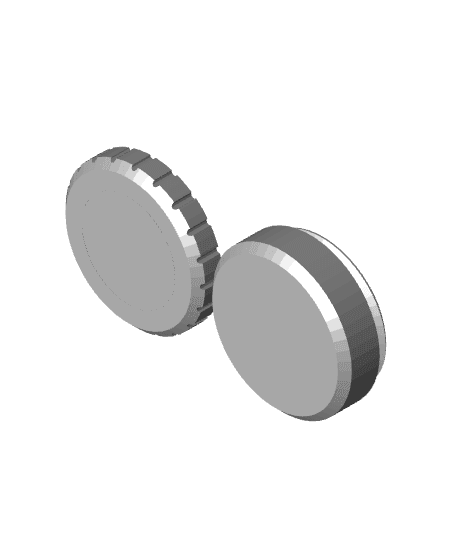 Parametric round container 3d model