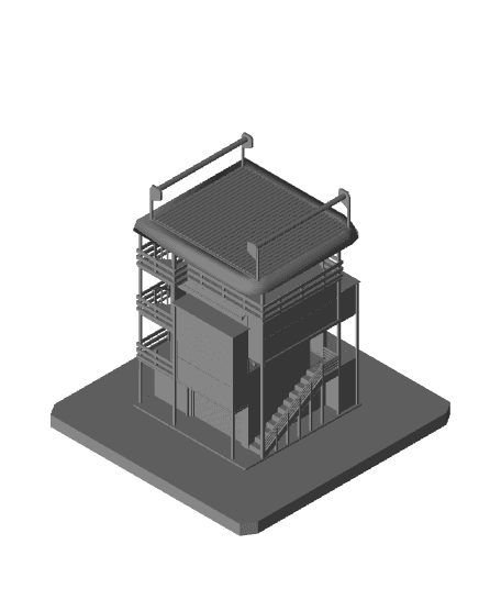 Tower House Design.obj 3d model