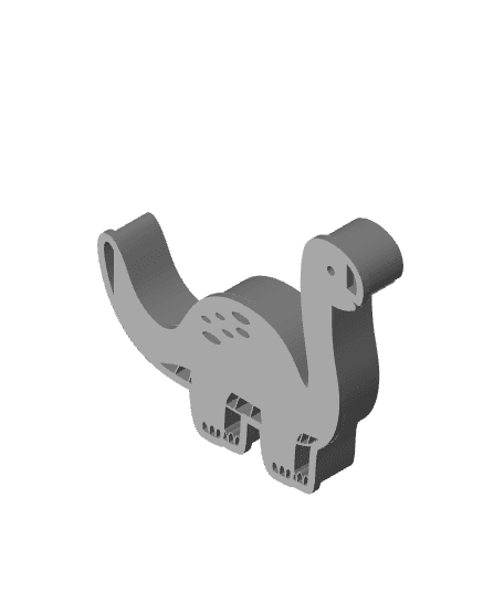 Dinosaur Cookie Cutter, Biscuit Cutter 3d model