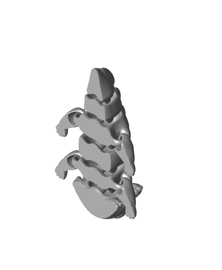 Axolotl with Movable Legs  3d model