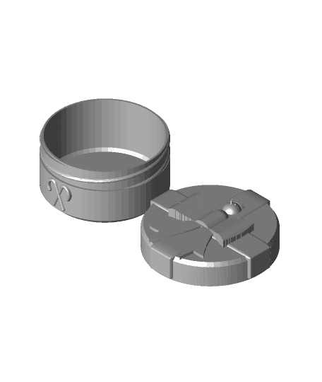 Holiday Remix of Scalable Round Screw-Top Box 3d model