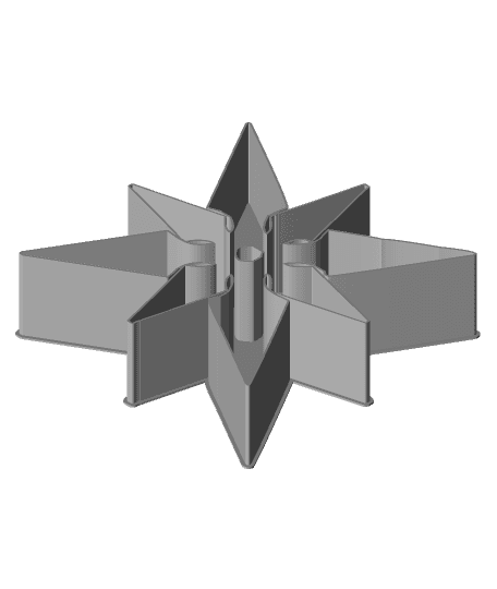 Shuriken 0064, nestable box (v2) 3d model