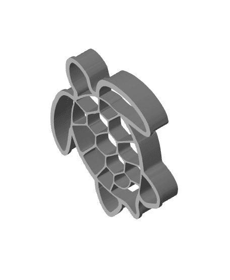 Turtle Cookie Cutter, Biscuit Cutter 3d model