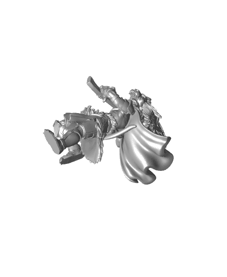 Lion Whiteclaw - With Free Dragon Warhammer - 5e DnD Inspired for RPG and Wargamers 3d model