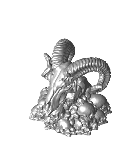 Skull Piles - Scatter Terrain - 9 Models - PRESUPPORTED - 32mm scale  3d model