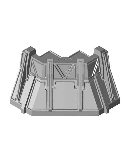 Terrain Five for Forthy - With Free Cyberpunk Warhammer - 40k Sci-Fi Gift Ideas for RPG and Wargamer 3d model