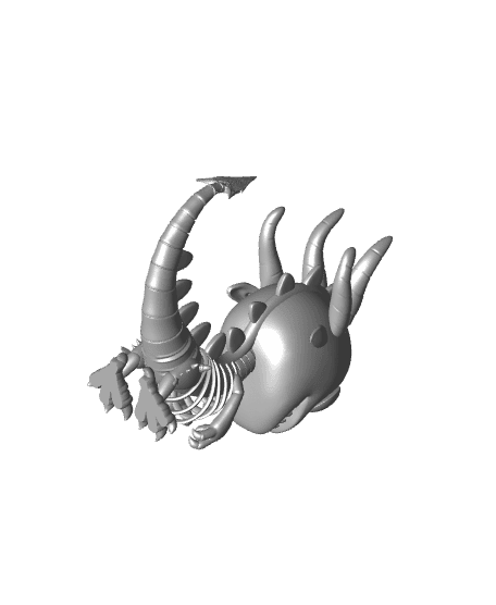 Skeleton Dragon - Baby Dragon 3d model