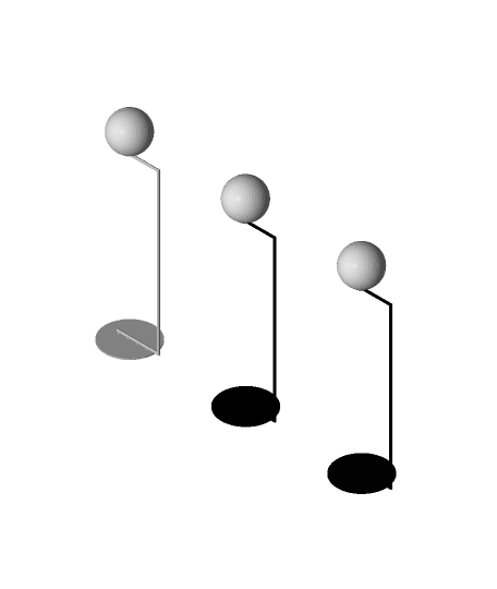 Pear floor lamp, SKU. 23645 by Pikartlights 3d model
