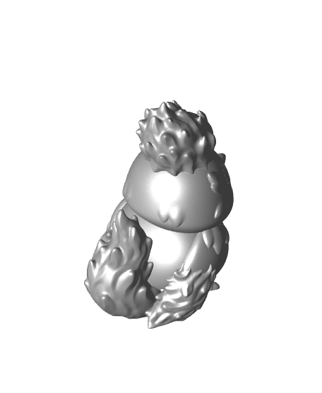 Chibi Legendary Bird (Easy Print No Supports) 3d model