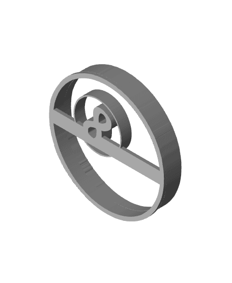 Black Ball Cookie Cutter, Biscuit Cutter 3d model