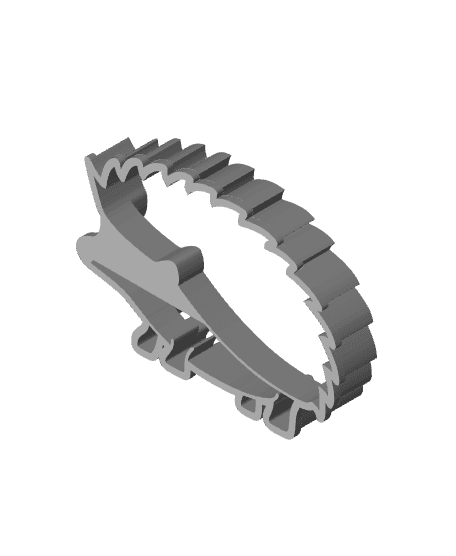 Eyelash Cookie Cutter, Biscuit Cutter 3d model