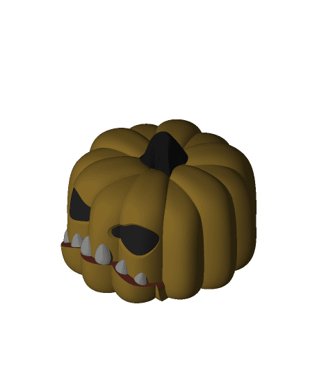 Under-Bite Pumpkin 3d model