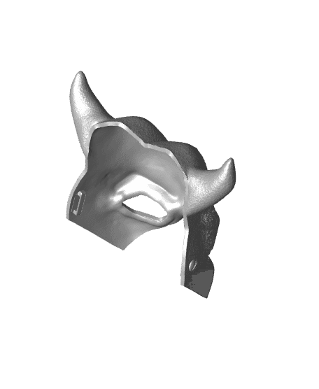 Black Phone Mask 3D Printer File STL 3d model