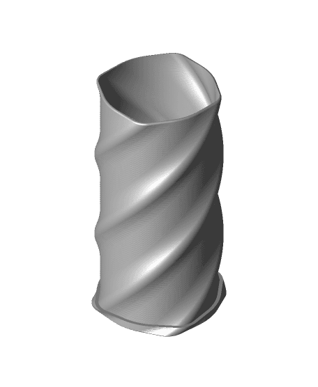 4-Sided Twist Container 3d model