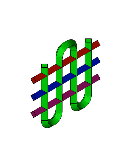#70 Grid Tube | Fusion 360 | Pistacchio Graphic 3d model