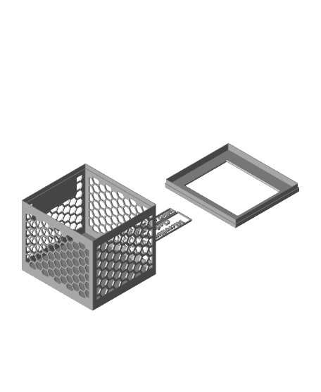 Microfibre Towel Dispenser - Hexagonal Cut-outs 3d model