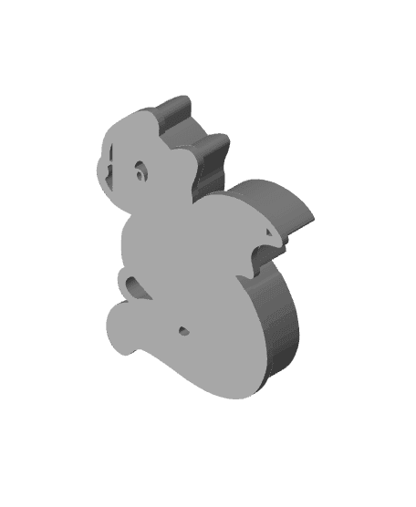 Baby Dragon Model Cookie Cutter 3d model