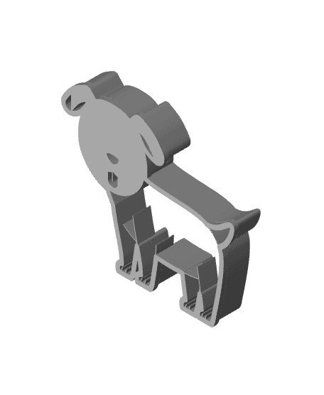 Dog Cookie Cutter, Biscuit Cutter 3d model