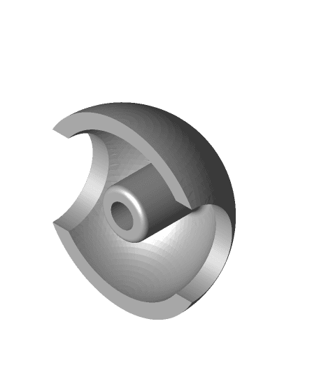 domed cable_wire mount 3d model