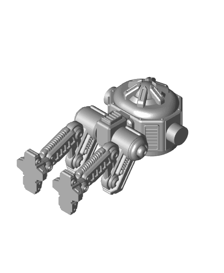 UwU Shadow Force Bandit Mech Miniature: 3D Printable Tabletop Game Model 3d model