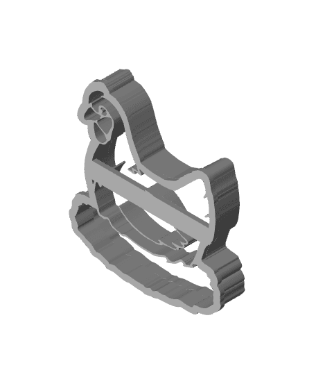 Chicken Cookie Cutter, Biscuit Cutter 3d model