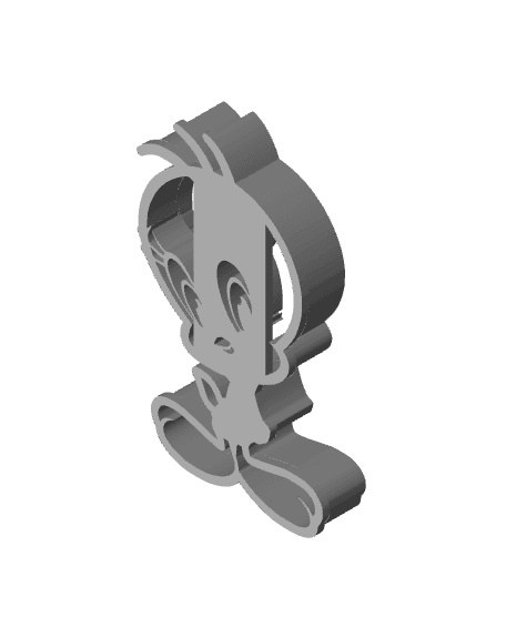 Tweety Cookie Cutter, Biscuit Cutter 3d model