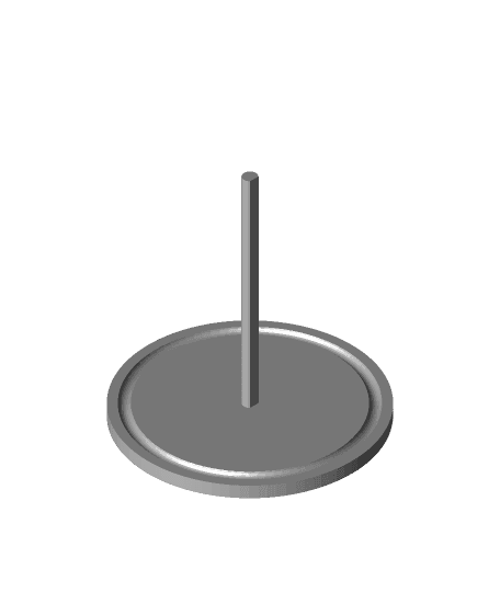 Horizontal Rewind Spool Holder 3d model