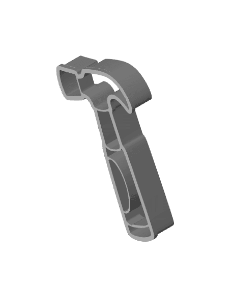 Hammer Cookie Cutter, Biscuit Cutter 3d model