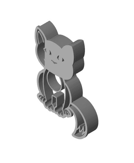 Cat Cookie Cutter, Biscuit Cutter 3d model