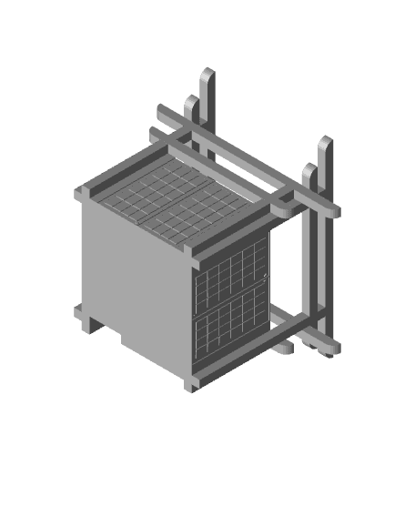 Japanese's dice tower  3d model